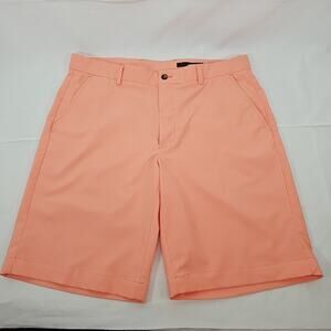 Greg Norman Mens Peach stretch Preppy Casual Golf Short 10” Inseam Size 34